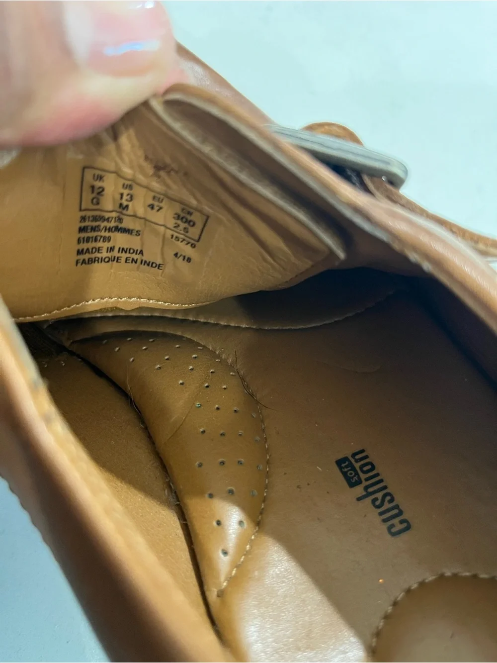 Clarks Tan Leather Single Monk Strap Loafers